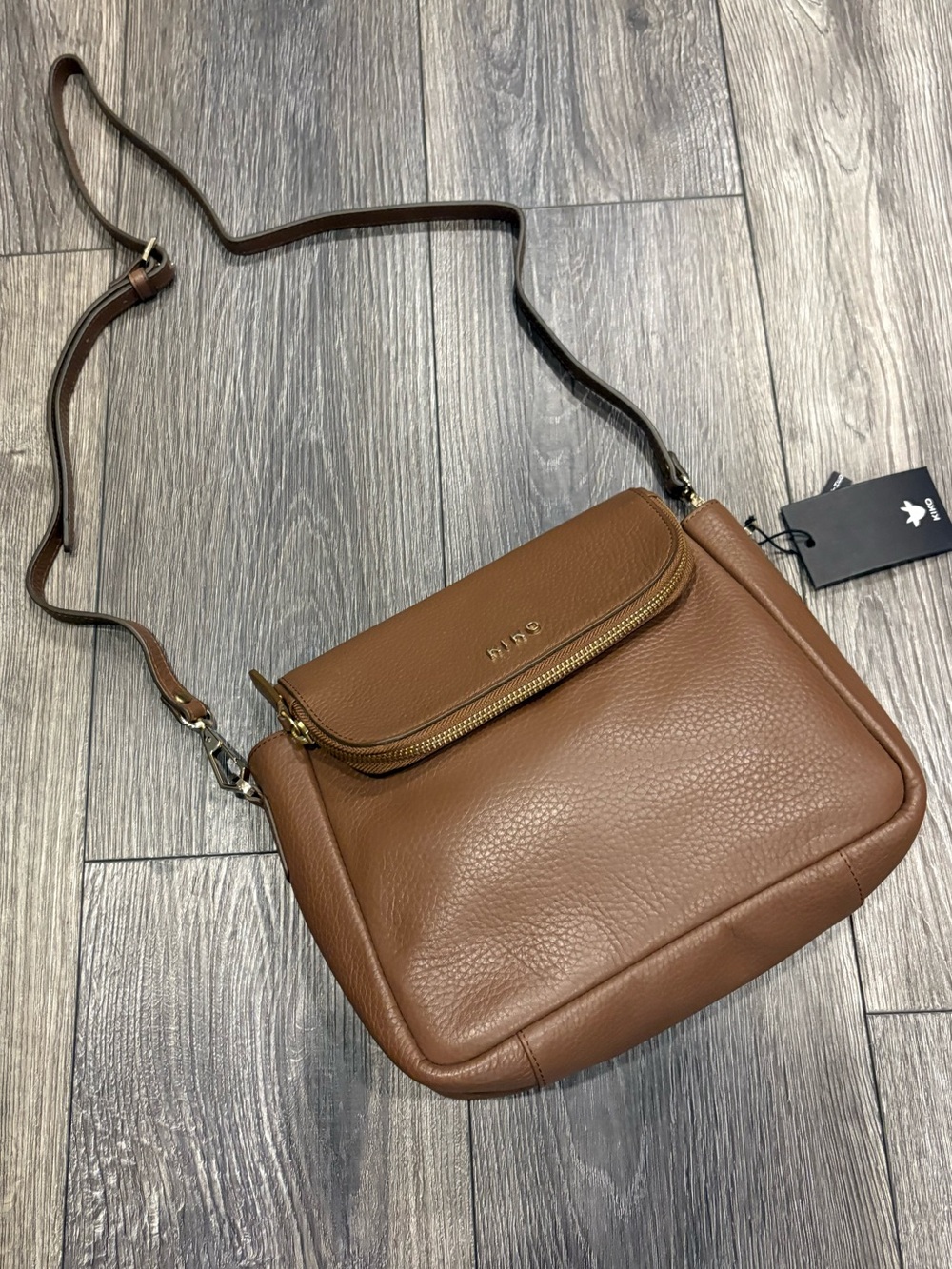 Brown Leather Crossbody Bag